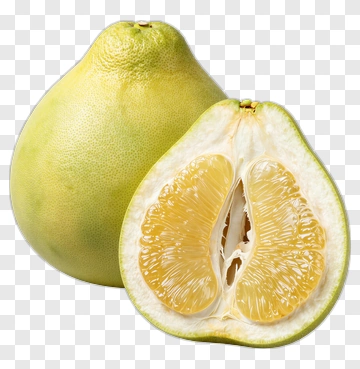 Pomelo Fruit Halved PNG
