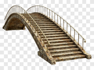 Stone Arch Bridge With Steps PNG