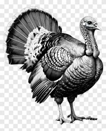 Detailed Illustration Of A Turkey PNG