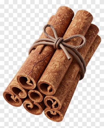 Bundle Of Cinnamon Sticks Tied With Twine PNG