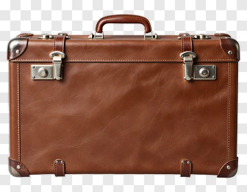 Brown Leather Briefcase PNG