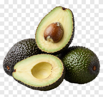 Avocado Halves And Whole Avocados PNG