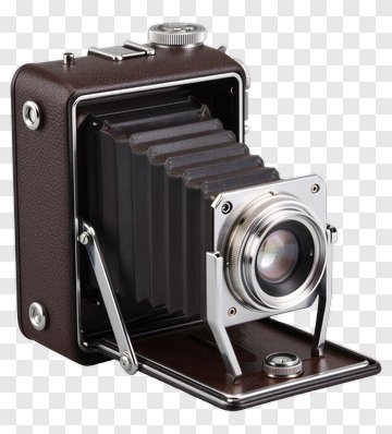 Vintage Camera With Bellows PNG