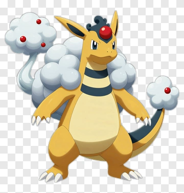 Ampharos Pokémon Character PNG