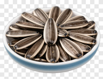 Sunflower Seeds In A Bowl PNG