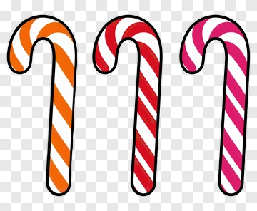 Colorful Candy Canes PNG