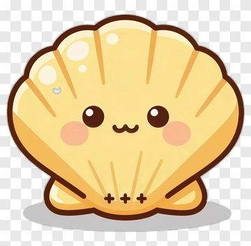 Cute Cartoon Shell Character PNG