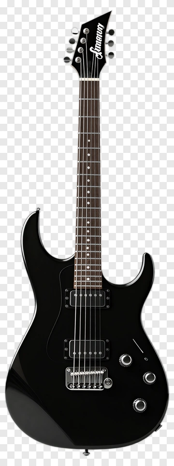 Black Electric Guitar PNG