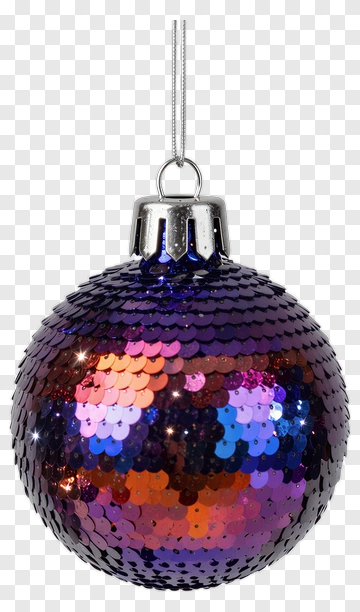 Colorful Christmas Ornament PNG