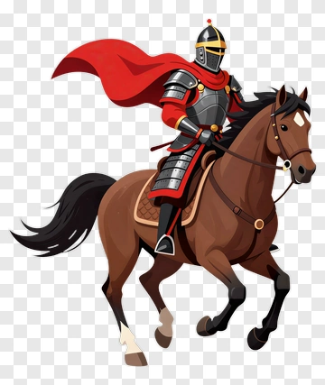 Knight Riding A Horse PNG