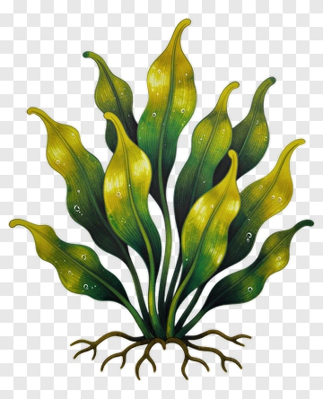 Colorful Plant With Green Leaves PNG