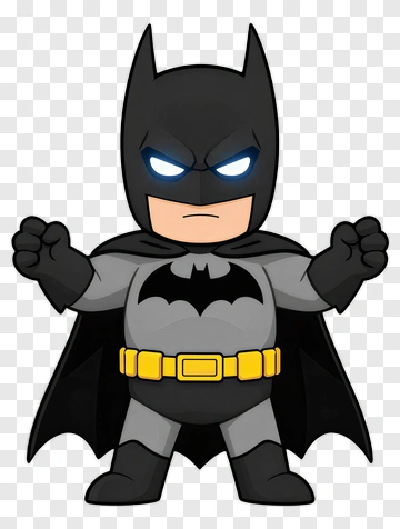 Cartoon Batman Character PNG