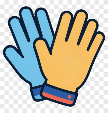 Colorful Pair Of Gloves PNG