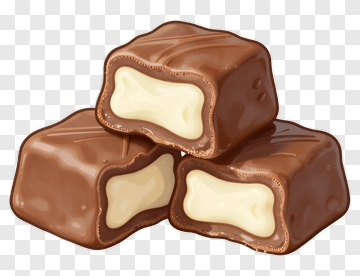 Chocolate Candy With Cream Filling PNG