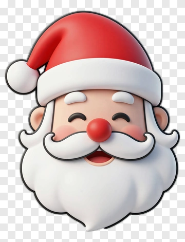 Cartoon Santa Claus Smiling PNG