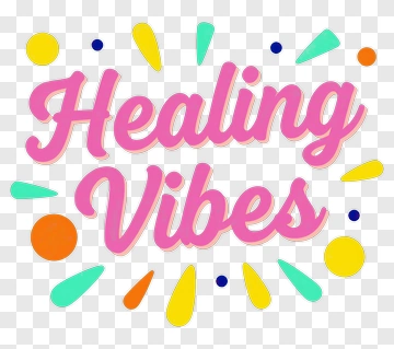 Healing Vibes Graphic Design PNG