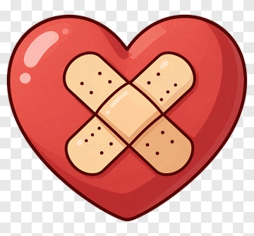 Heart With Bandages PNG
