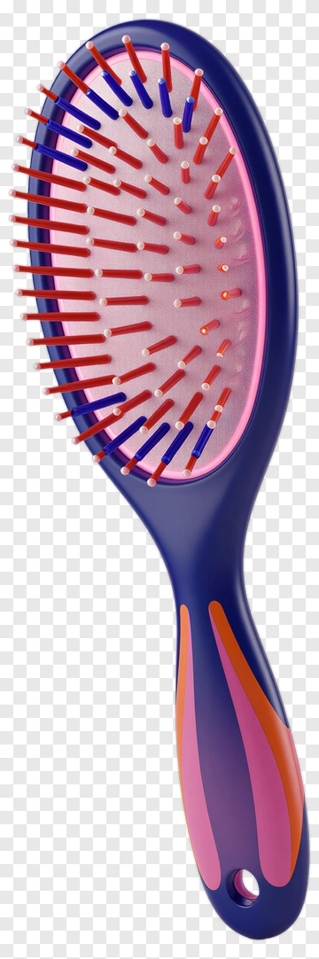 Colorful Hair Brush PNG