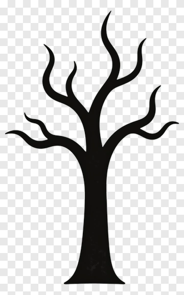 Silhouette Tree PNG