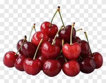 Fresh Red Cherries PNG