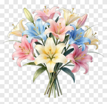 Colorful Flower Bouquet PNG