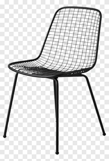 Wireframe Black Chair PNG