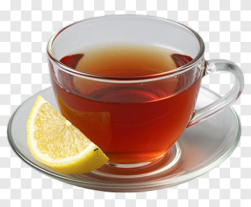 Cup Of Tea With Lemon Slice PNG
