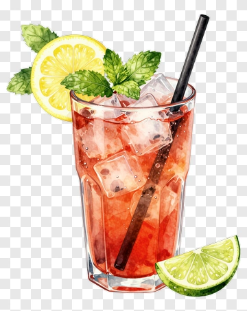 Iced Tea With Lemon And Mint PNG