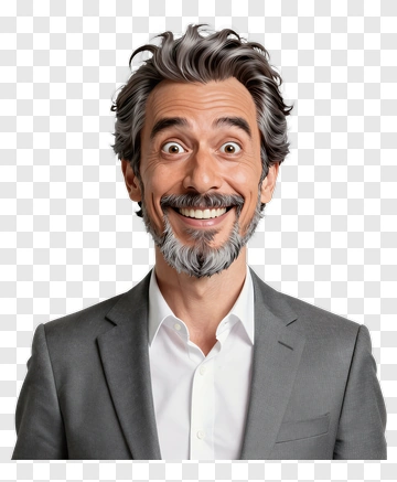 Happy Man Smiling In A Suit PNG