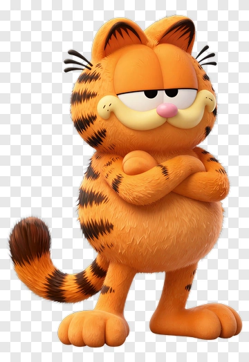Cartoon Cat With Crossed Arms PNG