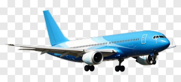 Blue Airplane PNG