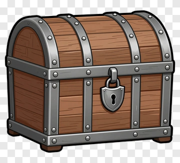 Wooden Treasure Chest PNG