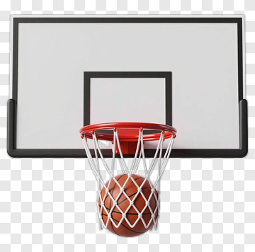 Basketball Hoop With A Ball PNG