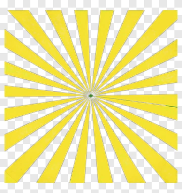 Yellow Sunburst Pattern PNG