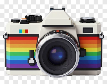 Colorful Retro Camera PNG