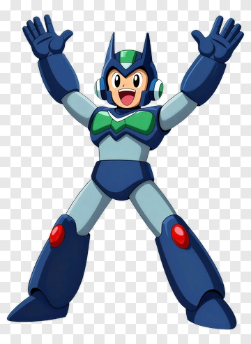 Cartoon Robot Character With Open Arms PNG