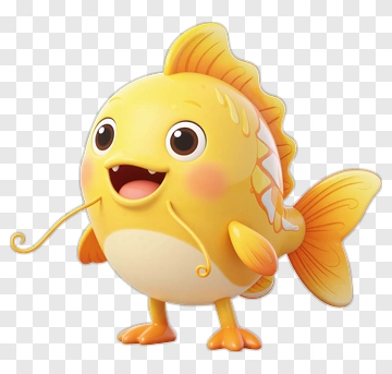 Cartoon Fish Character PNG