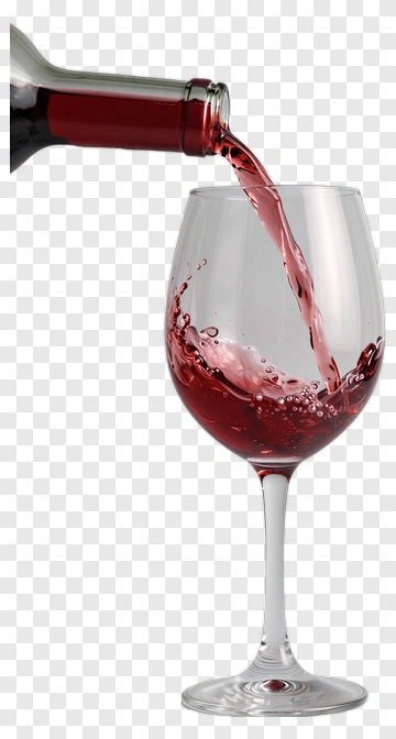 Red Wine Being Poured Into A Glass PNG