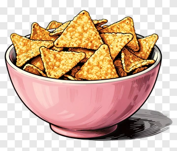 Bowl Of Tortilla Chips PNG