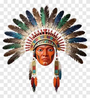 Native American Chief Headdress PNG