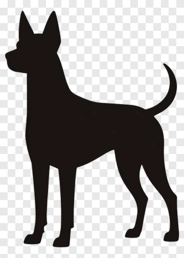 Silhouette Dog PNG
