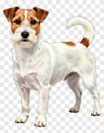 3D Jack Russell Terrier Standing PNG