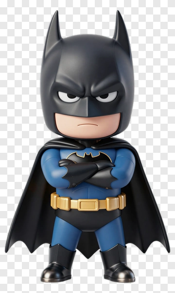 Cartoon Batman Figure PNG