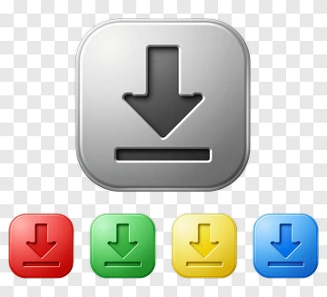 Download Button Icon Set PNG