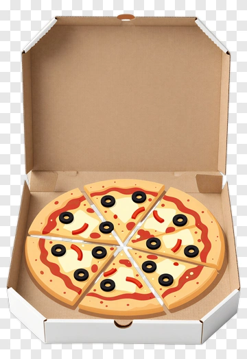 Pizza In A Delivery Box PNG