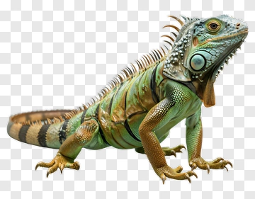 Iguana In A Natural Pose PNG