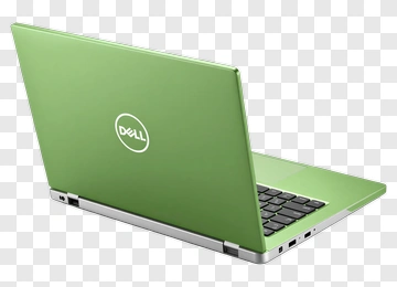 Green Dell Laptop PNG