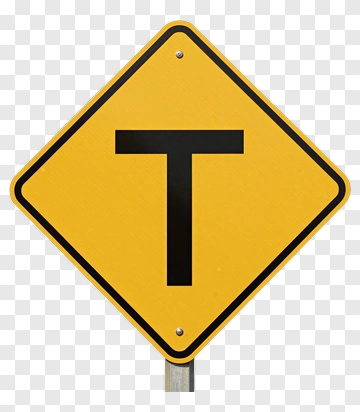 T Traffic Sign PNG
