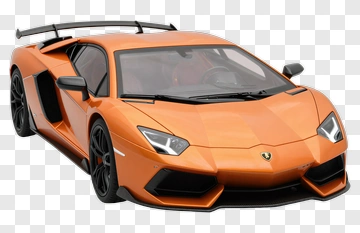 Orange Sports Car PNG