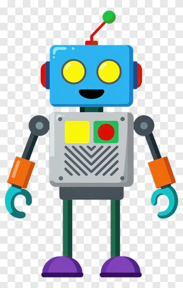 Cartoon Robot Character PNG